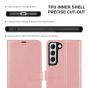 TUCCH SAMSUNG GALAXY S22 Plus Wallet Case, SAMSUNG S22 Plus PU Leather Case Book Flip Folio Cover - Rose Gold