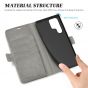 TUCCH SAMSUNG S22 Ultra Wallet Case, SAMSUNG Galaxy S22 Ultra PU Leather Cover Book Flip Folio Case - Grey