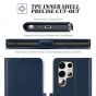TUCCH SAMSUNG S22 Ultra Wallet Case, SAMSUNG Galaxy S22 Ultra PU Leather Cover Book Flip Folio Case with Dual Magnetic Tab - Dark Blue