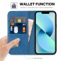 TUCCH iPhone 14 Wallet Case, iPhone 14 PU Leather Case, Flip Cover with Stand, Credit Card Slots, Magnetic Closure - Light Blue