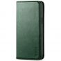 TUCCH iPhone 14 Wallet Case, iPhone 14 PU Leather Case, Flip Cover with Stand, Credit Card Slots, Magnetic Closure - Midnight Green
