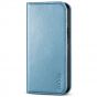 TUCCH iPhone 14 Wallet Case, iPhone 14 PU Leather Case, Flip Cover with Stand, Credit Card Slots, Magnetic Closure - Shiny Light Blue