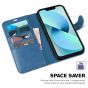 TUCCH iPhone 14 Pro Wallet Case, iPhone 14 Pro PU Leather Case, Folio Flip Cover with RFID Blocking and Kickstand - Light Blue