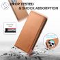 TUCCH iPhone 14 Pro Max Leather Case, iPhone 14 Pro Max PU Wallet Case with Stand Folio Flip Book Cover and Magnetic Closure - Light Brown