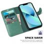 TUCCH iPhone 14 Pro Max Wallet Case, iPhone 14 Pro Max PU Leather Case with Folio Flip Book RFID Blocking, Stand, Card Slots, Magnetic Clasp Closure - Myrtle Green