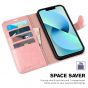 TUCCH iPhone 14 Pro Max Wallet Case, iPhone 14 Pro Max PU Leather Case with Folio Flip Book RFID Blocking, Stand, Card Slots, Magnetic Clasp Closure - Rose Gold