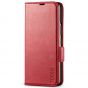 TUCCH SAMSUNG GALAXY Z FOLD4 5G Wallet Case with S Pen Holder Dual Magnetic Tab Closure Book Folio Flip Style - Red