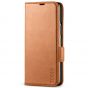 TUCCH SAMSUNG GALAXY Z FOLD4 5G Wallet Case with S Pen Holder Dual Magnetic Tab Closure Book Folio Flip Style - Light Brown