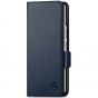 SHIELDON SAMSUNG Galaxy Z Fold5 Flip Case, SAMSUNG Z Fold 5 Genuine Leather Flip Cover - Navy Blue