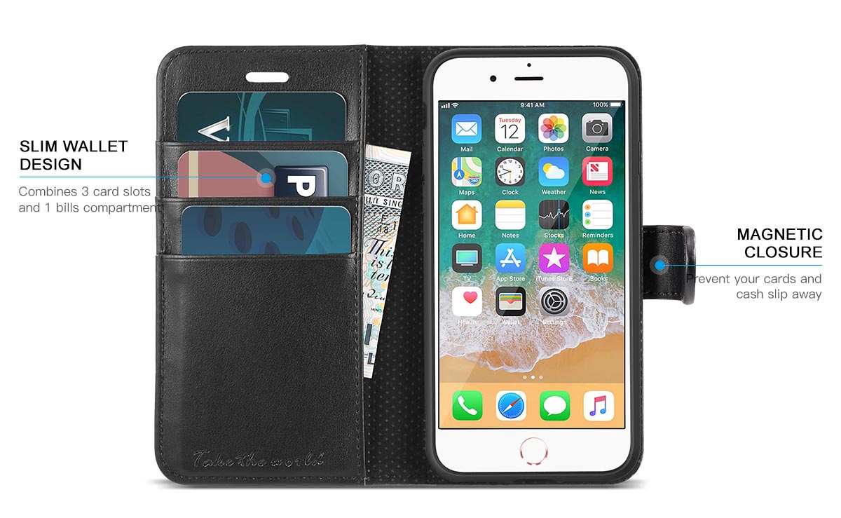 TUCCH iPhone 8 Wallet Case